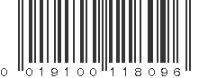 UPC 019100118096