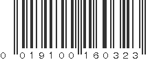 UPC 019100160323