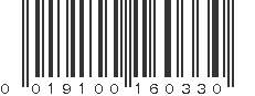 UPC 019100160330