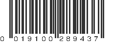 UPC 019100289437