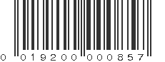 UPC 019200000857