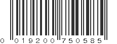 UPC 019200750585