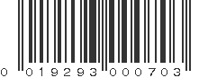 UPC 019293000703