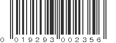 UPC 019293002356