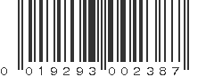 UPC 019293002387