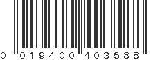 UPC 019400403588