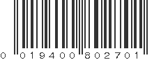 UPC 019400802701