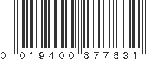 UPC 019400877631