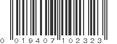 UPC 019407102323