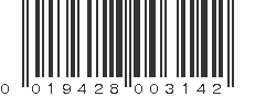 UPC 019428003142