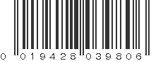 UPC 019428039806