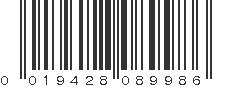 UPC 019428089986