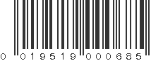 UPC 019519000685