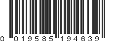 UPC 019585194639