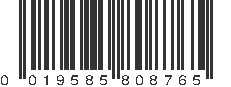 UPC 019585808765