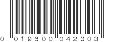 UPC 019600042303