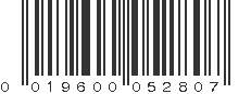 UPC 019600052807