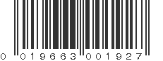 UPC 019663001927