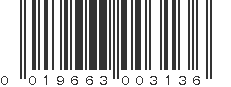 UPC 019663003136