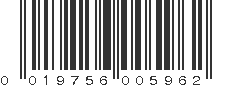 UPC 019756005962