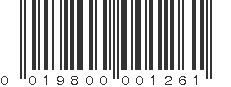 UPC 019800001261