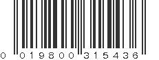 UPC 019800315436