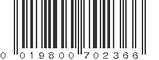 UPC 019800702366