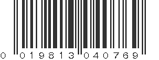 UPC 019813040769