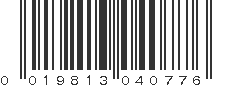 UPC 019813040776