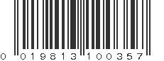 UPC 019813100357