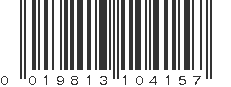 UPC 019813104157