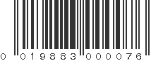 UPC 019883000076