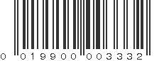 UPC 019900003332