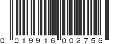 UPC 019916002756