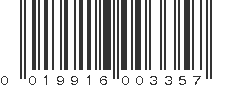 UPC 019916003357