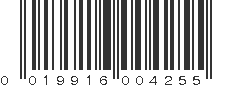 UPC 019916004255