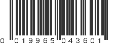 UPC 019965043601