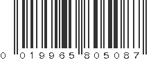 UPC 019965805087