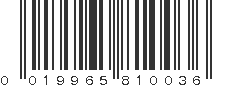 UPC 019965810036