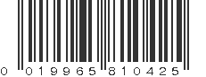 UPC 019965810425