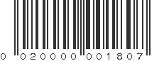 UPC 020000001807