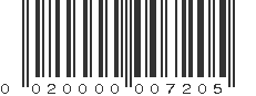 UPC 020000007205