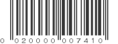 UPC 020000007410