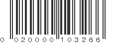 UPC 020000103266