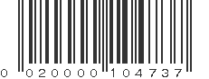 UPC 020000104737