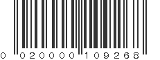 UPC 020000109268