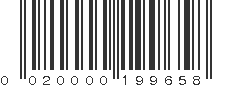 UPC 020000199658