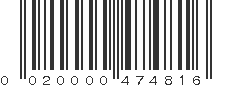 UPC 020000474816