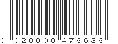 UPC 020000476636