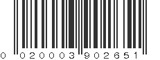 UPC 020003902651